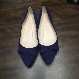 Nine West blue suede flats